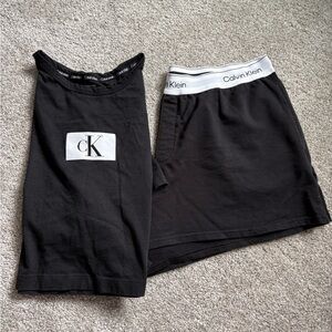 Calvin Klein Black Logo Pajama Set
